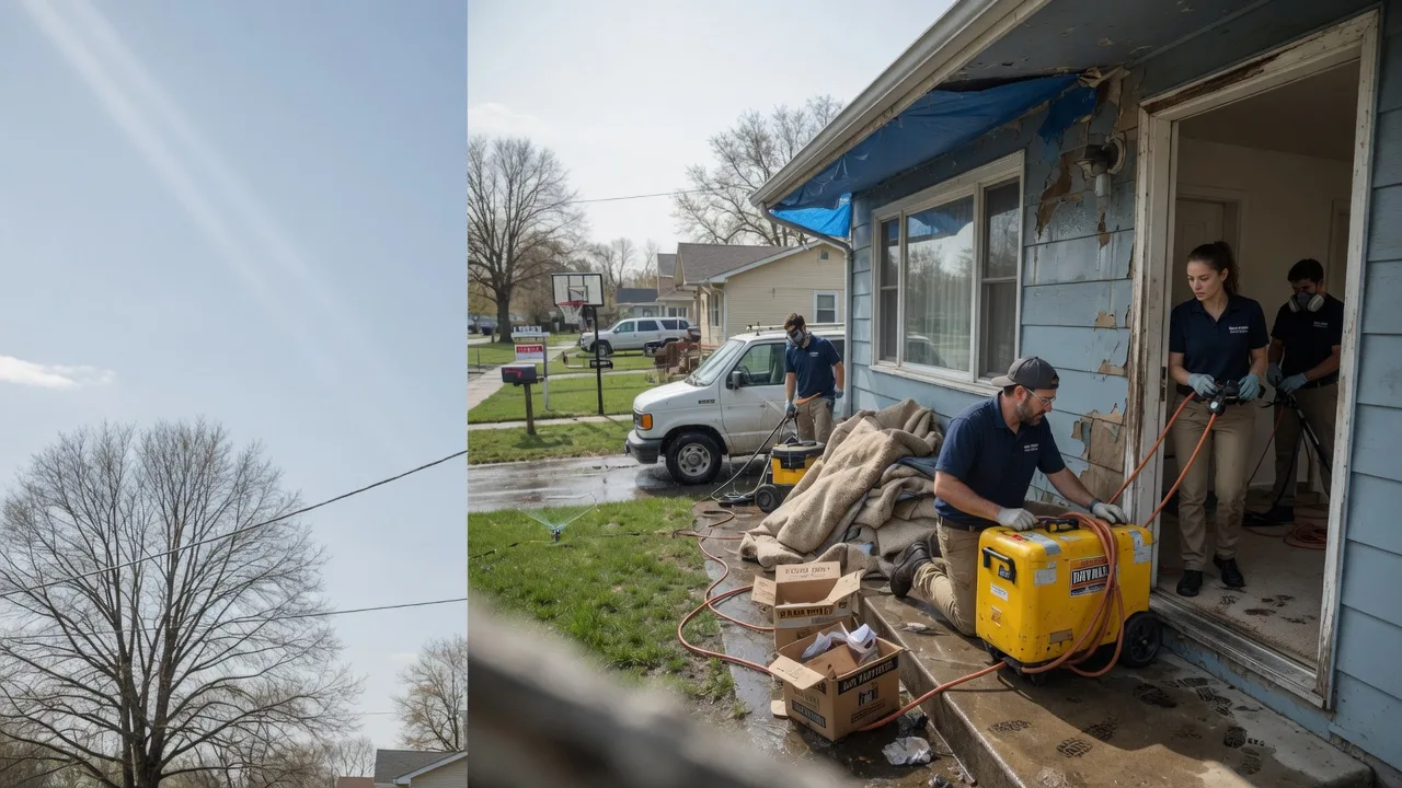 Basement Flood Cleanup in Godfrey, IL near me